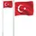 vidaXL Flagge der Türkei mit Mast 6,23 m Aluminium