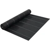 vidaXL Unkrautfolie Schwarz 200 x 10000 cm