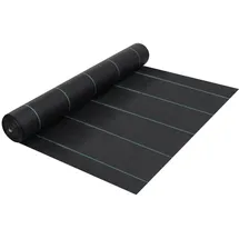 vidaXL Unkrautfolie Schwarz 200 x 10000 cm