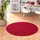 Snapstyle Feinschlingen Velour Teppich Strong Rot Rund