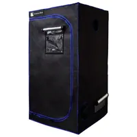 CannoBox Gewächshaus Canno Box Gewächshaus Growzelt-1680D Oxford-Gewebe Growbox Anbauset, BxTxH: 90 x 90 x 120 cm, 1680D Oxford,Reflexionsgrad:95 %,2 Sichtfenster,BxTxH:100x100x200cm 90 cm x 180 cm x 90 cm