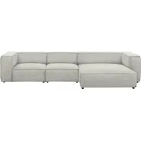 W.Schillig Ecksofa »around-the-block«, mit eleganter Biese, mit Federkern, Breite 341 cm