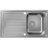 Hansgrohe S44 342 links Einbauspüle Edelstahl Handbetätigung 860 x 500 mm