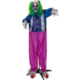 Europalms Halloween Figur Clown Charly, animiert, 164cm