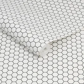 CONTOUR Vliestapete Hexagon Gitter 64 cm 10 m 0 g weiß 34193