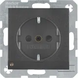 Berker Schuko-Steckdose anthrazit matt
