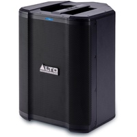 ALTO PROFESSIONAL Professional Busker 200W tragbares PA Lautsprechersystem mit Akku, Bluetooth, 3-Kanal Mixer, Alesis FX, App-Steuerung, USB-Aufladung