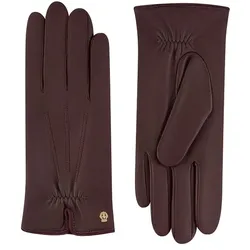 Roeckl Hamburg Handschuhe Leder wine