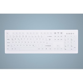 Cherry AK-C8100F-FUS-W/GE Kabellose Tastatur Weiß (Versiegelt IP68)