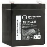 Q-Batteries 12LS-4.5 | 12V 4,5Ah Blei-Vlies Akku / AGM VRLA