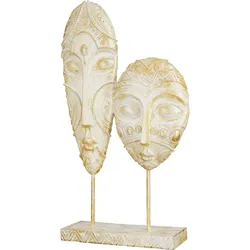 GILDE Dekofigur »Skulptur Giseh« GILDE goldfarben