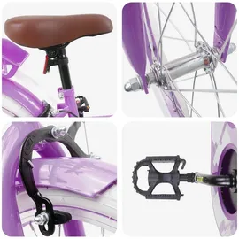 vidaXL Kinderfahrrad 18 Zoll RH 0 cm Lila