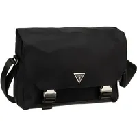 GUESS Umhängetasche Roma Nylon Eco Flap Umhängetaschen Schwarz Herren