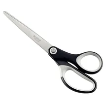 Leitz Titan Schere, Hochwertige Haushaltsschere mit ergonomischem Griff, Klingen aus rostfreiem Stahl, Für zu Hause, Büro und Schule, Länge 18 cm,