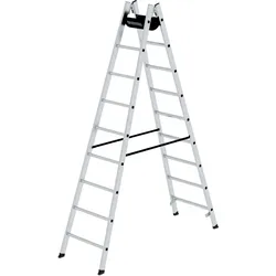 PROREGAL Sprossen-Stehleiter 2x9 Sprossen