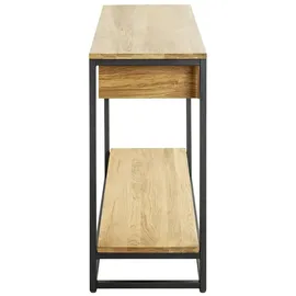Haku-Möbel Eiche Konsolentisch 100 x 35 x 75 schwarz