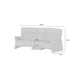 HIMOLLA Trapezsofa 4010 ¦ ¦ Maße (cm): B: 226 H: 106 T: 102.0