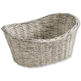 KESPER 17652 Brotkorb aus Kunststoffgeflecht, 28 x 21 x 13 cm, silbergrau
