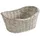 KESPER 17652 Brotkorb aus Kunststoffgeflecht, 28 x 21 x 13 cm, silbergrau
