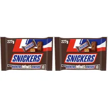 Snickers Minis, mit Erdnuss und Karamell, Eine Packung (1 x 227 g) (Packung mit 2)