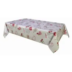 Habitable  Tischdecke CAMPAGNE - BEIGE - 140X250 CM  in Beige, 140x250 cm