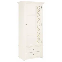 Garderobenschrank »Arabeske«, mit schönem Verzierungsmuster auf der Tür, creme, , 819274-0 B/H/T: 85 cm x 200 cm x 46 cm