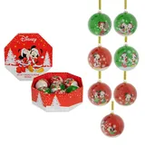 Disney Mickey and Minnie Mouse Christmas Tree Baubles Decorations Set of 7