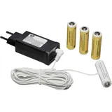 Konstsmide Netzadapter für Batterieartikel 4 x AA 1.5V Batterien, 6V, DC/0,5A