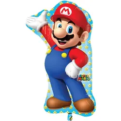 Amscan Super Mario Bros. - SuperShape Folienballon Mario 55x83cm