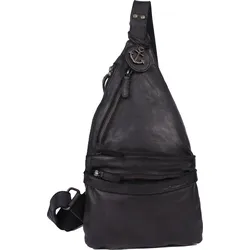 Handtasche HARBOUR 2ND "Rowan", Damen, Gr. B/H/T: 23cm x 38cm x 5cm, grau (ash), Rindsleder, Taschen, Rucksack Damen Tasche Umhängetasche