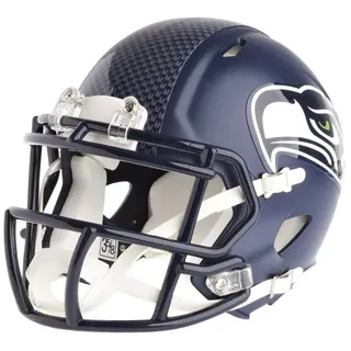 Riddell Speed Mini Helm Club Seahawks bunt|WEISS|SCHWARZ Einheitsgröße