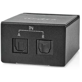 Nedis ASWI2512BK - TosLink Switch 2-fach