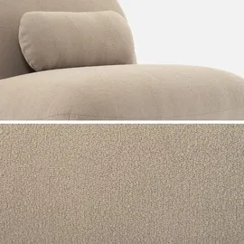 sweeek - 360°-Drehsessel mit Strukturiertem Bouclé-bezug, Strukuriertes Bouclé, Beige - Beige