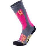 UYN All Mountain Damen Socke, medium grey melange/pink 37-38