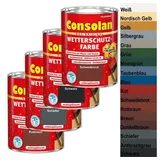 Consolan Wetterschutzfarbe NORDISCH GELB 750ml deckend Nr. 5087463