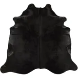 KUHFELL online & NOMAD Fellteppich ECHTES KUHFELL RINDERFELL TEPPICH SCHWARZ GEFÄRBT ca. 220 x 200 cm 220 cm