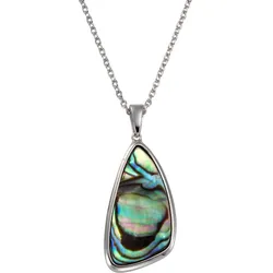 Kette mit Anhänger FIRETTI "Schmuck Geschenk Silber 925 Halsschmuck Halskette Ankerkette See", silber (silberfarben, mehrfarbig), Halsketten, Damen, Silber 925 (Sterlingsilber)-Perlen, L: 50cm B: 1mm, Silber 925 (Sterlingsilber), Perlen, mit Abalone-Perlmutt, B:1mm