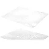 com-four® 2X Spülbeckeneinlage - Spülbeckenmatte eckig - Einlage für Spülbecken schützt die Oberfläche der Spüle und das Geschirr (02 Stück - transparent)