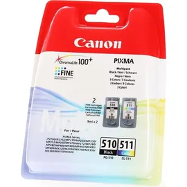 Canon PG-510 schwarz + CL-511 CMY