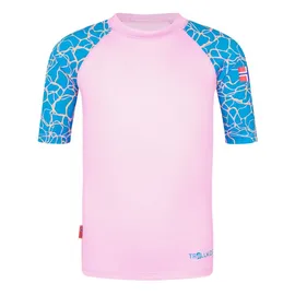 TROLLKIDS Haukland T Badeshirt Rosa 98