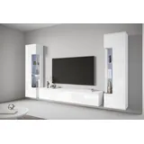 INOSIGN Wohnwand »Kenia, Vitrine Türanschlag links/rechts wechselbar« 3 Stk. tlg., weiß