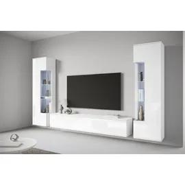 INOSIGN Wohnwand »Kenia, Vitrine Türanschlag links/rechts wechselbar« 3 Stk. tlg., weiß