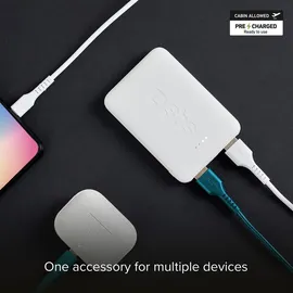 SBS Pocket Power Bank 5000 mAh, Weiß