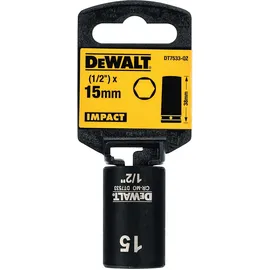 DeWalt Steckschlüssel kurz 15mm 1/2 schlagfest