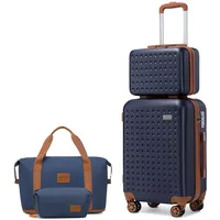 KONO Hartschalen-Koffer Trolley Rollkoffer Reisekoffer Handgepäck mit TSA-Schloss und 4 Rollen, Der Koffer enthielt 1 Stück Tote Bag Handgepäck