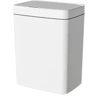 Famanu Mülleimer mit Sensor - 15 Liter - Weiß - Weiß