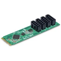 Startech StarTech.com 4-Port M.2 to SATA Adapter Card Kontrollerkarte
