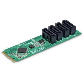 Startech StarTech.com 4-Port M.2 to SATA Adapter Card Kontrollerkarte