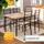 CASARIA CASARIA® Esstisch mit 4 Stühlen Holz Eiche hell