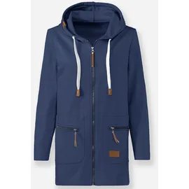 Casual Looks WITT WEIDEN "Sweatjacke", in dunkelblau | Gr. 44